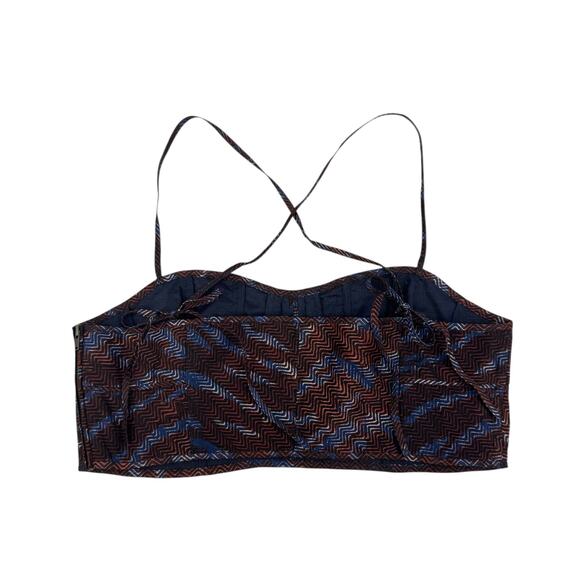 Ulla Johnson NWT Dalaney Bralette Tiger Dark Print Strappy Corset Crop Top - Picture 8 of 14